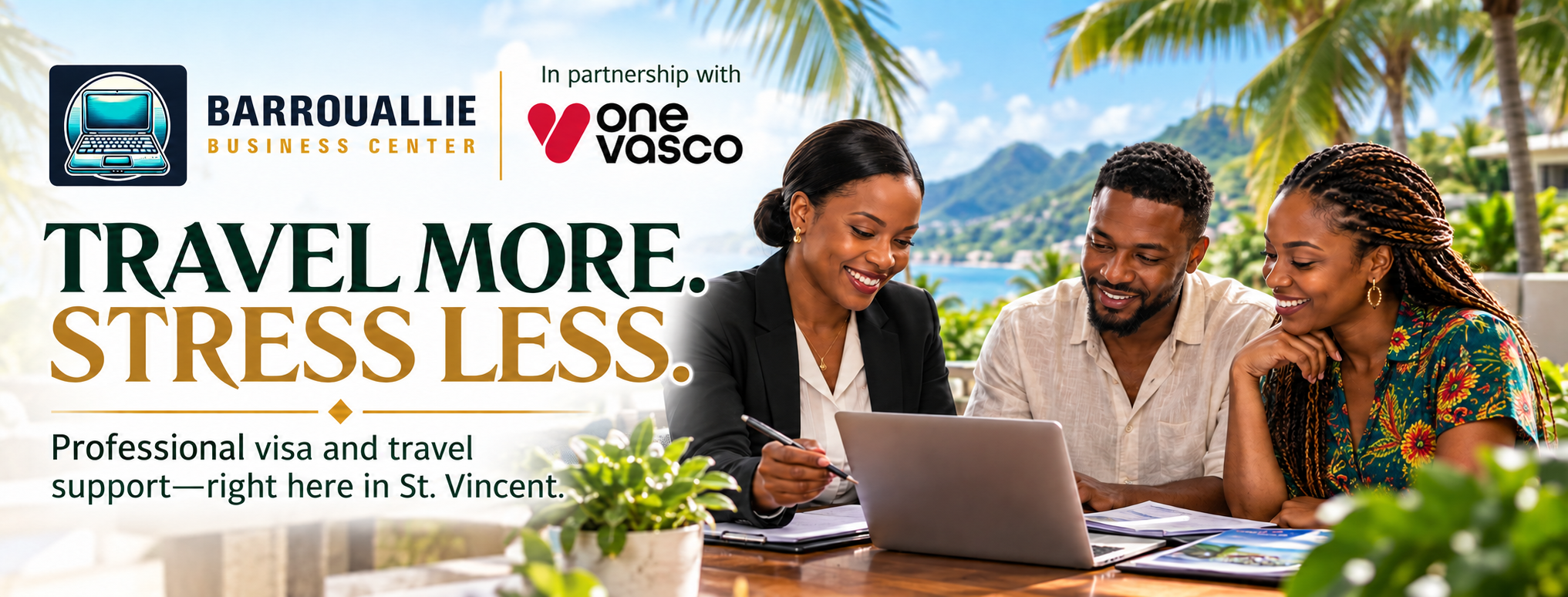 Barrouallie Business Center and OneVasco visa and travel support in St. Vincent